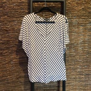White House Black Market Striped Top, size S